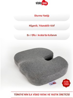 Visko Love Sitting Cushion Visco Oturma Yastığı