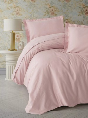 Decostyle Elegant Pudra Çift Kişilik Saten Nev Takımı