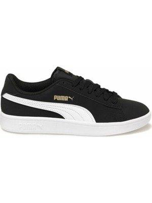 Kadınlara Özel Puma Smash V2 Buck Spor Ayakkabı Siyah Renk Nefes Alabilir Yapı ile Koşu ve Yürüyüş İçin