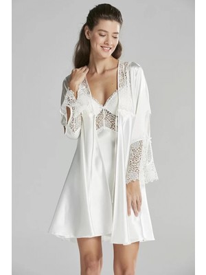 Pileli Store Pilelistore Pierre Cardin 6625 Kısa Gecelikli 6'lı Ipek Set