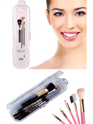 Esranın Dünyası Multi Şeffaf Kapaklı Çanta Içi Saklama - Diş Fırçası - Makyaj Fırçası - Kalemlik Kutusu