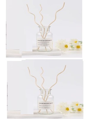 Esranın Dünyası 3 Tek Adet 3 Model Aromaterapi Koku Dağıtıcı Rattan Şişe Ahşap Difüzör Çubuk (Spiral-Yaprak-Dalgalı)