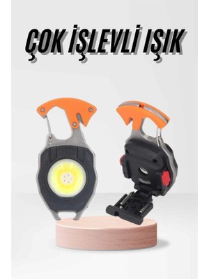 Çok Işlevli Acil Durum Işığı USB Şarjlı Cep Feneri 7 Farklı Mod