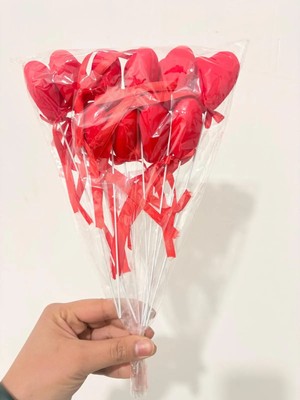 Eng Parti Dünyası 10’lu Kalpli Çubuk Süs Seti – 27 cm Dekoratif Parti ve Organizasyon Süsü