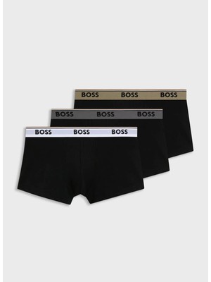 Boss Siyah Erkek Boxer Trunk 3p Power