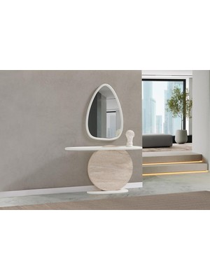 Feyza Design Şık Beyaz Dresuar, Mdf Malzeme, 80X135 cm