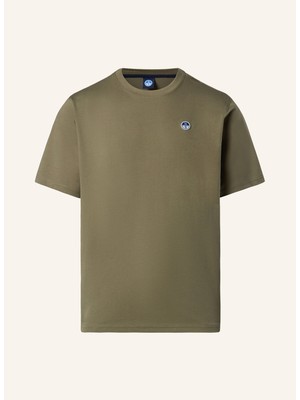 North Sails Regular Fit %100 Organik Pamuk Bisiklet Yaka Tişört