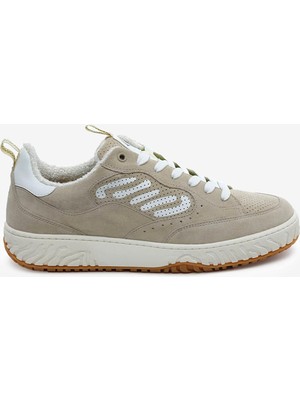 Lab Erkek Ekru Hakiki Deri Sneaker Ayakkabı 6Y1CA20321