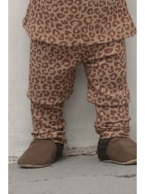 Oh la la Koala For Little Ones Leopar Desenli Bebek Tayt