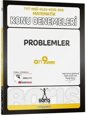 Barış Yks Tyt Kpss Msü Ales Dgs Matematik Problemler Konu Denemeleri - Barış Çelenk Barış Yayınları