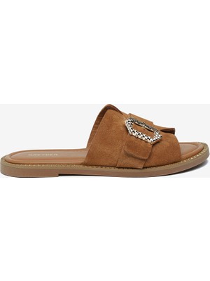 Greyder Kadın Sigaro Süet Hakiki Deri Terlik 6Y2WT59366