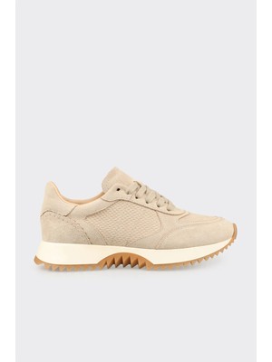 Elle Bej Deri Kadın Spor Ayakkabı