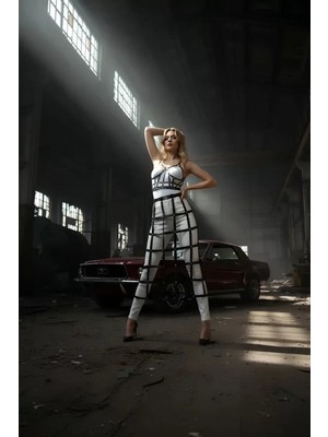 Pileli Store Pilelistore Siyah Etek Kafes Detaylı Etek Midi Boy Deri Etek - BRF1013