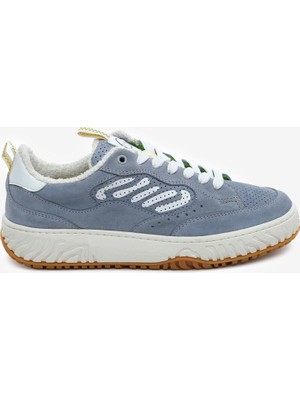 Lab Kadın Beyaz Lacivert Hakiki Deri Sneaker Ayakkabı 6Y2CA45331