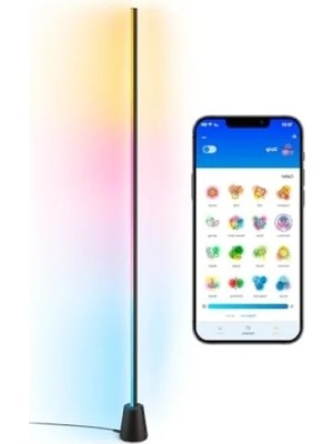 Esranın Dünyası Gradient Zemin Lambası - Rgbıc Renk Değiştiren Tasarım