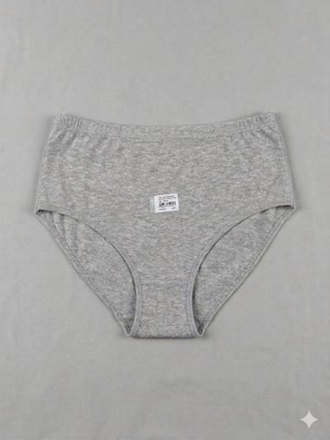 Berrak Baton Battalyüksek Bel 4lü (Siyah-Beyaz-Gri-Ten Rengi) Külot