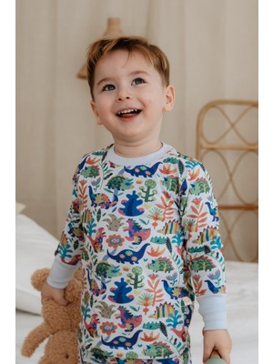 Oh la la Koala For Little Ones Dinozor Desenli Pijama Üst