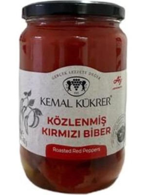 Kükrer Közlenmiş Kırmızı Biber Cam Kavanoz 720 cc