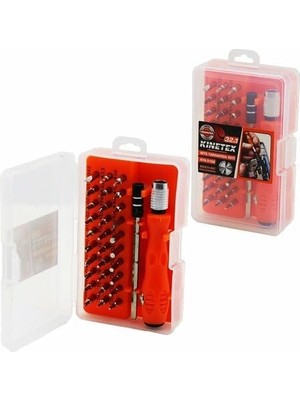 32'si 1 Arada Profesyonel Tornavida Uç Seti, 30 Parça Uç, Kalem Model Tornavida Sapı ve Uzatma Adaptörü