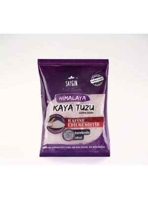 Saygın Tuz Rafine Edilmemiş Doğal Himalaya Kristal Kaya Tuzu - Sofra Tuzu / İnce Taneli / Paketli 500 gr