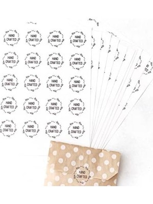 Şeffaf Sticker, Hand Crafted 10 Sayfa