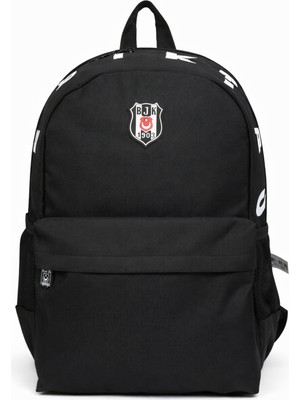 Beşiktaş Lisanslı 3 Bölmeli Sırt Çantası - Laptop Gözlü Su Itici Baskı Detaylı Okul Çantası