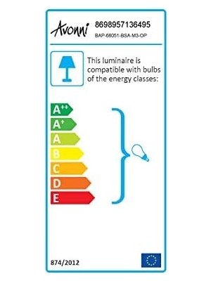 Teknocan Marketing BAP-68051-BSA-M3-OP Sarı Elektrostatik Toz Boyalı Dış Mekan Aydınlatma, E27, Aluminyum, Döküm Dip, Polikarbon Cam, 34X20CM