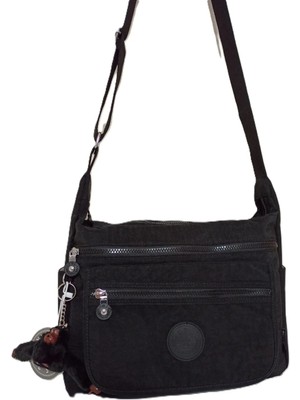 Alanç Gift Özel Su Geçirmez Siyah Çok Cepli Çapraz Askılı Büyük Boy Omuz Postacı Okul Çantası