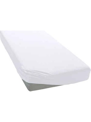 Mertim Beyaz Tek Kişilik Lastikli Penye Çarşaf 100x200 cm %100 Pamuklu Yumuşak Kumaş