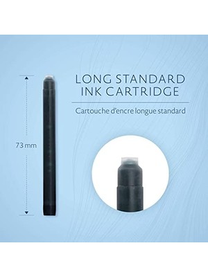 Teknocan Marketing Waterman Dolma Kalem Kartuşu, Siyah, 8'li Paket