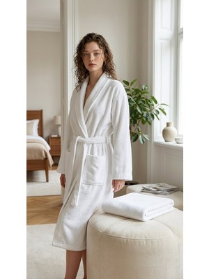 Minteks Shadowed 100%PAMUK Şalyaka Unisex Bornoz