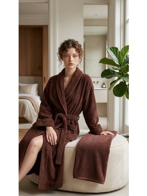 Minteks Shadowed 100%PAMUK Şalyaka Unisex Bornoz