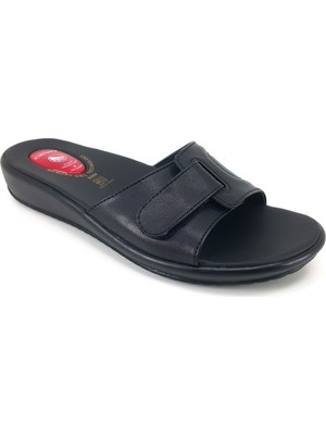 Ceyo Kadın Terlik Siyah Poliüretan Malzeme İle Günlük Kullanım İçin Konforlu 38 Numara