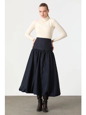 Accort Pamuklu Kot Balon Etek-Lacı