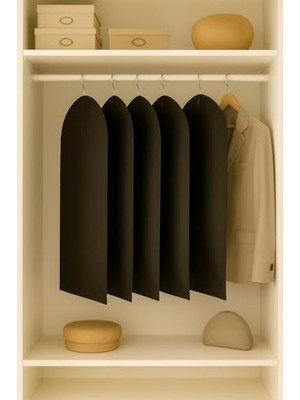 Teknocan Marketing 5 Adet Takım Elbise Kılıfı Siyah Gamboç Suit Cover