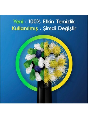 Oral-B Vitality Pro Cross Action Siyah Şarjlı Diş Fırçası Günlük Kullanım İçin Grafik Desenli