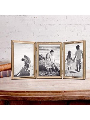 Teknocan Marketing Frames 11757T Klasik Inci Resim Çerçevesi, 12,7 x 17,8 Cm, Altın