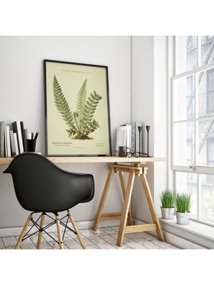 Pegziz Dekoratif Sanatsal Yeşil Bitki Çerçeveli Tablo