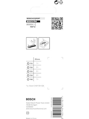 Teknocan Marketing Professional 8 Parçalı Tornavida Ucu Seti Torx (Control, T Bit - Uzunluk 25 Mm, Pick And Click, Darbeli Matkap Aksesuarı)