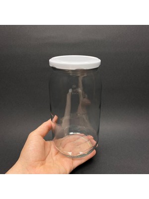 Teknocan Marketing - Kapaklı Cam Kavanoz 1 Litre
