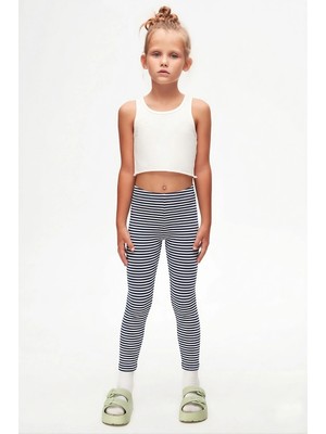 Lovetti Ringel Desenli Kız Çocuk Yazlık Tayt