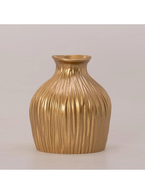 Selim Dublin Küçük Vazo Altın