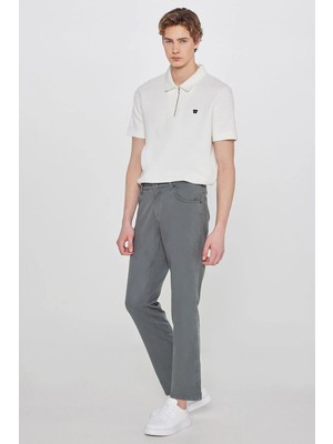 Texas Straight Fit Düz Kesim Normal Bel Pamuklu Esnek Yeşil Pantolon