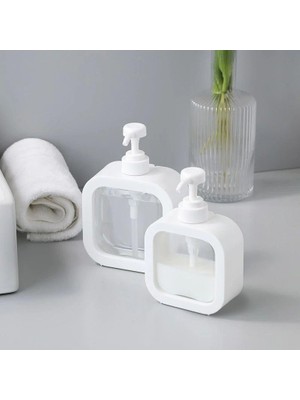 Teknocan Marketing 400 ml Dikdörtgen Banyo Mutfak Sıvı Sabunluk, Bulaşık Lavabo Deterjanlık, Tezgah Üstü (2)