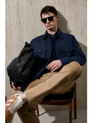 Lufian Troy Erkek Mont Lacivert