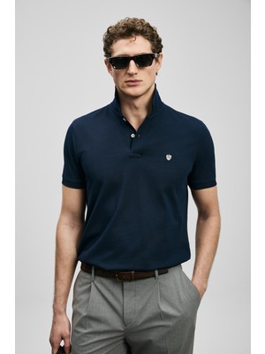 Lufian Laon Smart Erkek Polo Tişört Lacivert