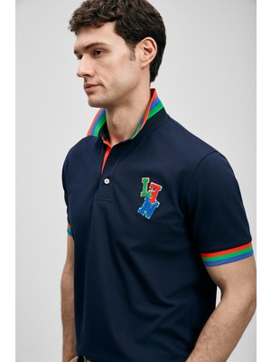 Lufian Fun Smart Erkek Polo Tişört Lacivert