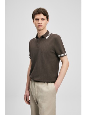 Lufian Dora Erkek Modal Karışımlı Kazak Kahverengi