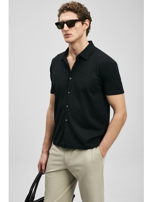 Lufian Vıctor Erkek Modal Karışımlı Kazak Siyah