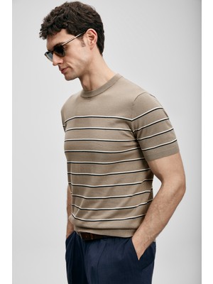 Lufian Danıel Erkek Pamuklu Kazak Kum